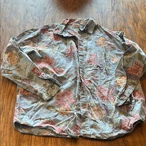 Cabin Creek Multicolor Floral Button Down Shirt